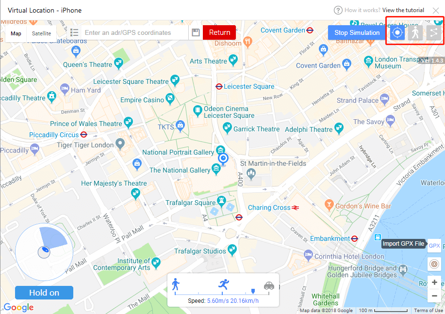 iTools Virutal Location screenshot