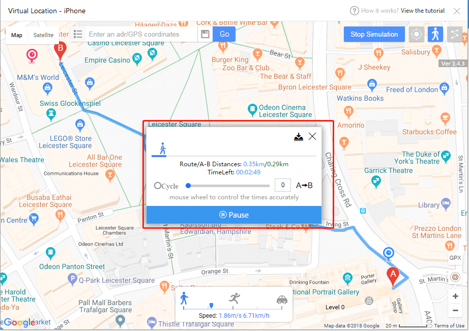 iTools Virutal Location screenshot