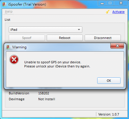 iSpoofer screenshot