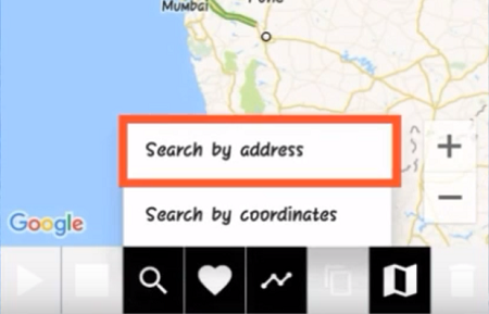 search the location