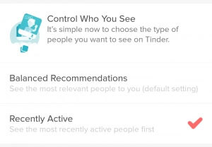 control whom you see
