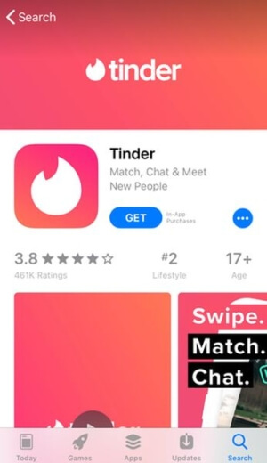 تثبيت تطبيق tinder